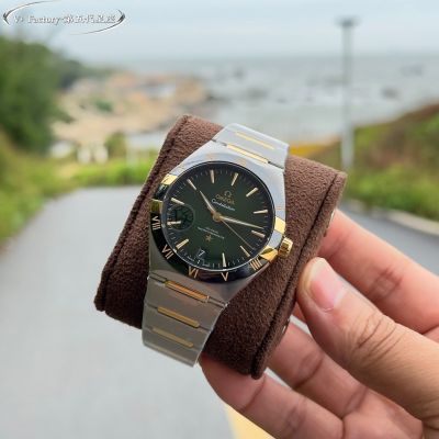 V Factory Omega Constellation 41mm 8900/8901 Movement Two-tone Gold Strap Watch with Date Window